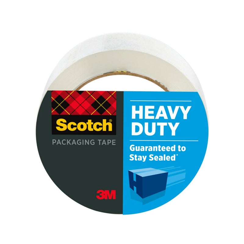Scotch Heavy Duty Shipping Packing Tape, Clear, Holiday Shipping Supplies, 1.88 in. x 54.6 yd., 1 Tape Roll - Image 1