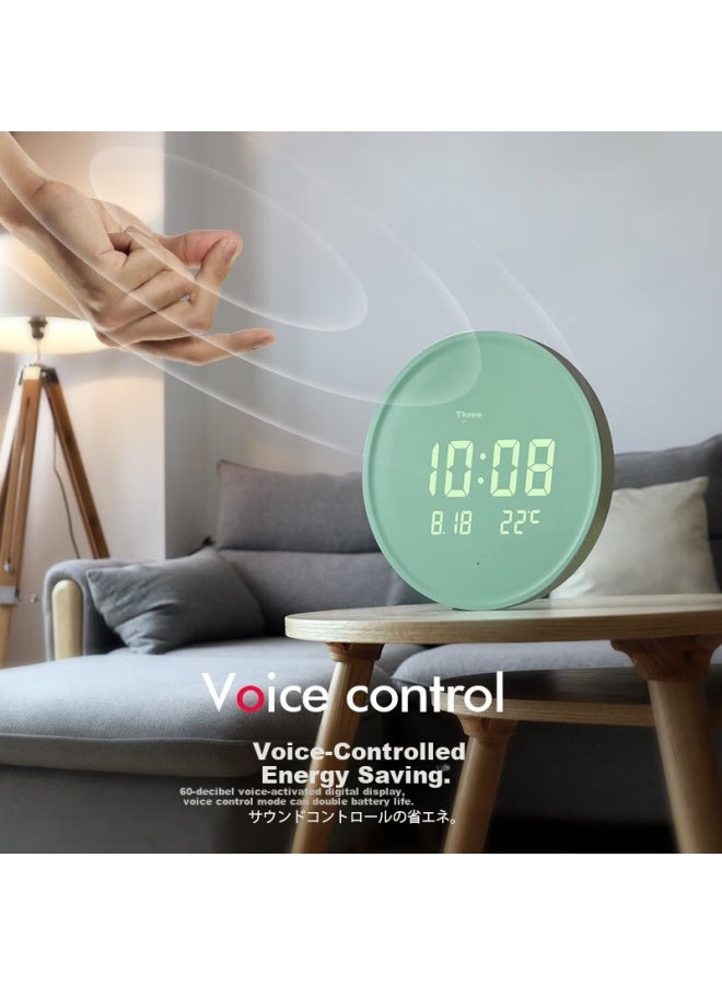 Momen 30cm Led Luminous Wall Clock Creative Nordic Modern Stylish Hanging Clock For Living Room And Bedroom - Image 3