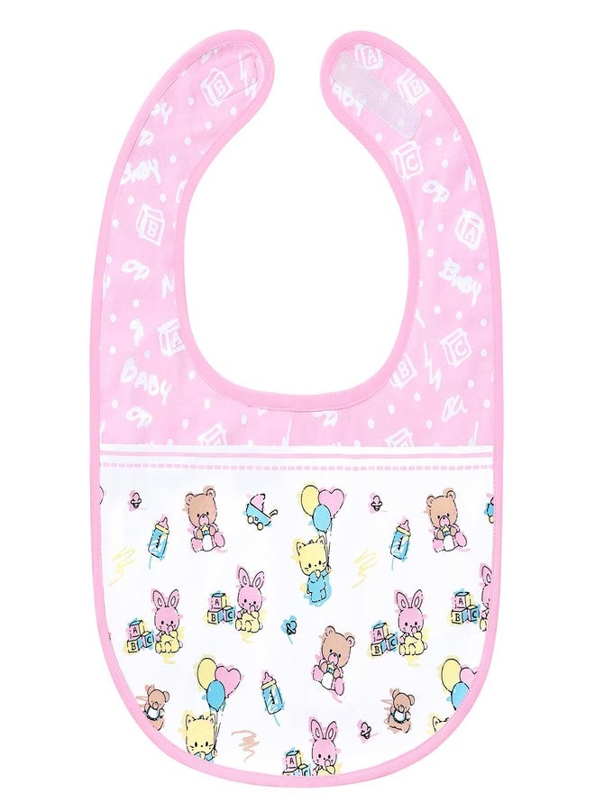 Littleforbig Cotton Waterproof Babydoll Printed Adult Bib with Adjustable Hook-and-Loop Fastener Closure - Baby Cuties Adult Bib - Image 1