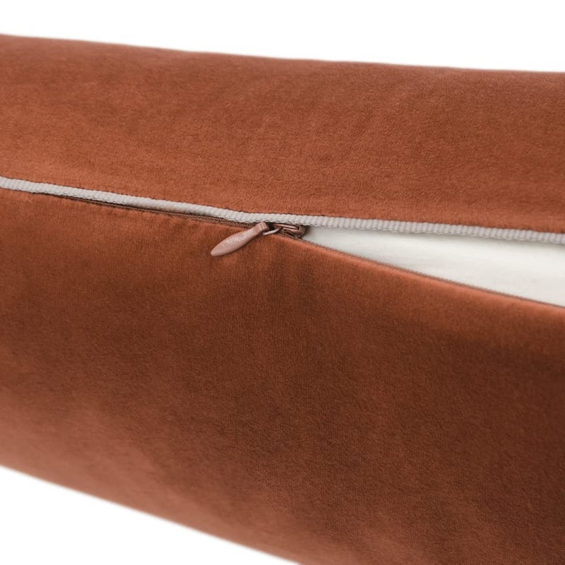 KINGROSE Solid Velvet Decorative Throw Pillowcase Luxury Soft Cushion Cover for Sofa Couch Office Bed Living Room 14 x 24 Inches Copper - Image 3