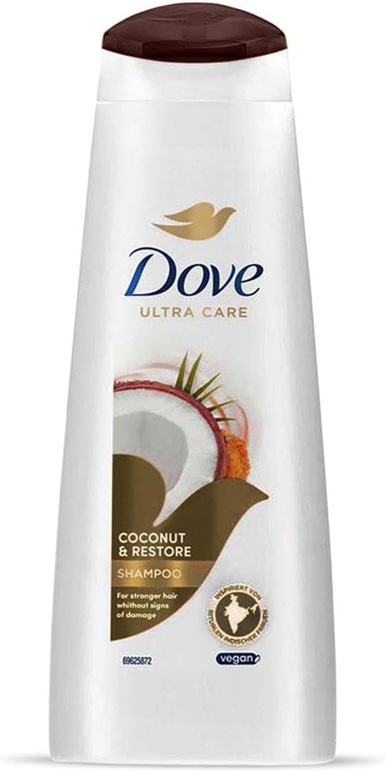 3 Pack of 400ml Dove Nourishing Secrets Restoring Ritual Shampoo with coconut oil