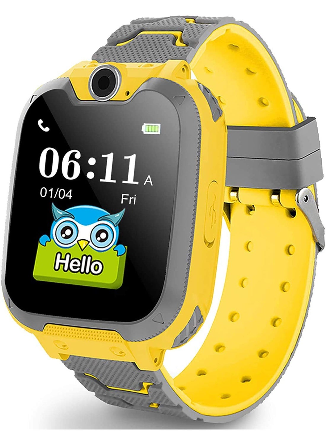 Nabi Kids Watch for ages 3 to 12, Touchscreen, Voice Chat Camera, Long Battery Life, Water Resistant, Best Gift for Kids, Smart Watch for Boys and Girls (Black)