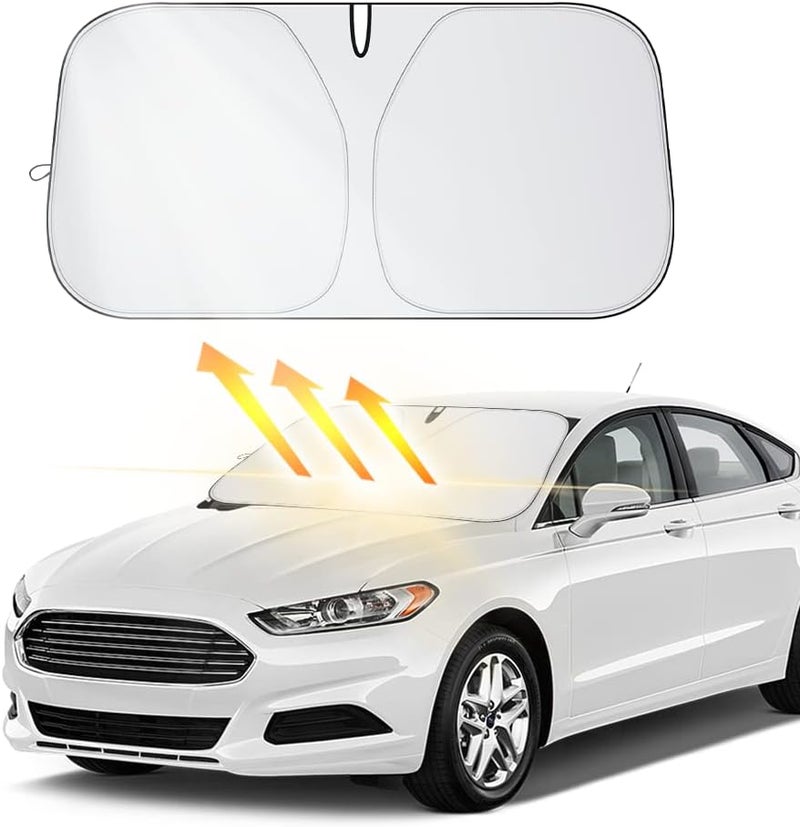 Salior Car Shade Front Windshield-Portable Folding Strong UV&Heat Resistant Sun Blocker- Keeps Car Cool,Universal Windshield Cover Sun Shade Fit Car, Truck, SUV (M(55.12 * 27.56inch) - Image 1