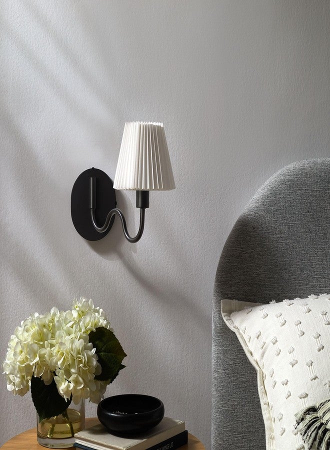 Modway Wave Squiggle Arm Wall Sconce in Black - Image 1