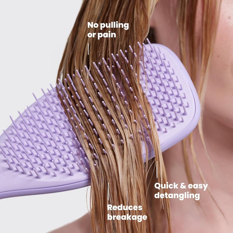 TANGLE TEEZER Fine Ultimate Detangler Brush, Dry & Wet Hair Brush to Detangle & Reduce Breakage for Fine Hair Types, Hypnotic Heather - Image 4