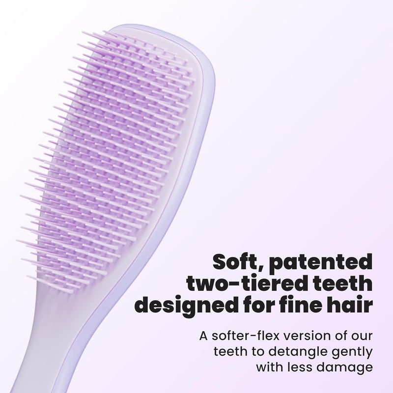 TANGLE TEEZER Fine Ultimate Detangler Brush, Dry & Wet Hair Brush to Detangle & Reduce Breakage for Fine Hair Types, Hypnotic Heather - Image 2