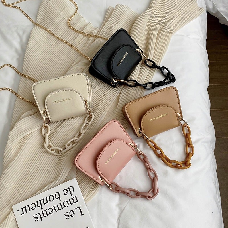 Korean Mini Jelly Bag Woman Acrylic Chain Crossbody Bag Fashionable Handbag - Image 1