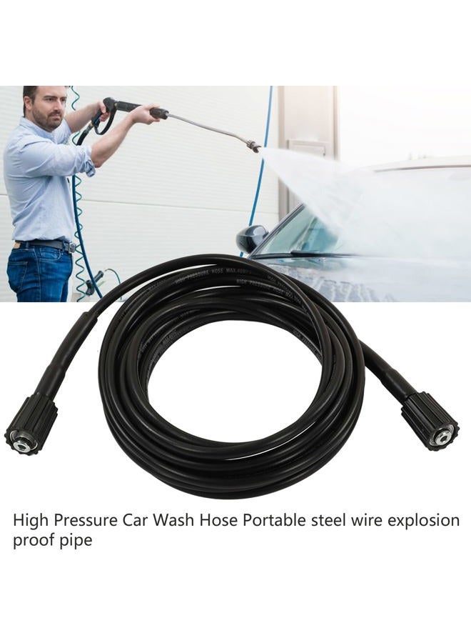 WGFOIP Pressure Washer Hose, PVC Rubber 9m High Pressure Hose with Quick Connect Plugs, for Car Driveway Floors Roofs Bathrooms - Image 5