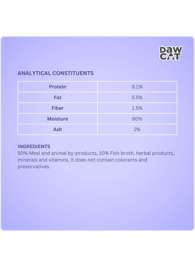 DawCat Salmon Recipe Adult Dry Cat Food - 1kg - Image 2
