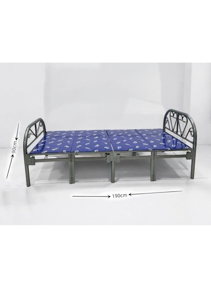 ميرال سرير حديد قابل للطي بمقاس 90×190 سم – تصميم عملي ومتين - Image 2