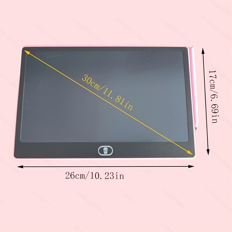 لوحة كتابة كبيرة بشاشة LCD - لوحة رسم وكتابة قابلة للمسح، مناسبة للأطفال من عمر 3 إلى 8 سنوات، هدية تعليمية لعيد الميلاد - Image 4