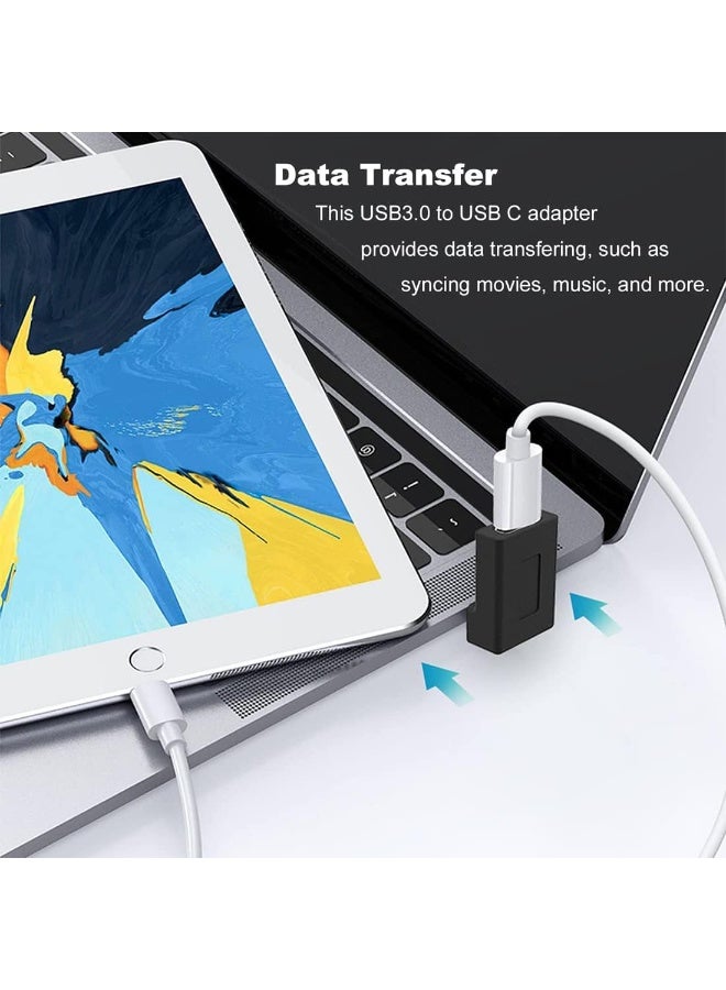 موصل USB منزلي بزاوية 90 درجة، موصل USB 3.0 لتحويل بيانات 10 جيجابايت/ثانية، متوافق مع اللابتوبات/الهواتف/الأجهزة اللوحية/الكمبيوتر - Image 5