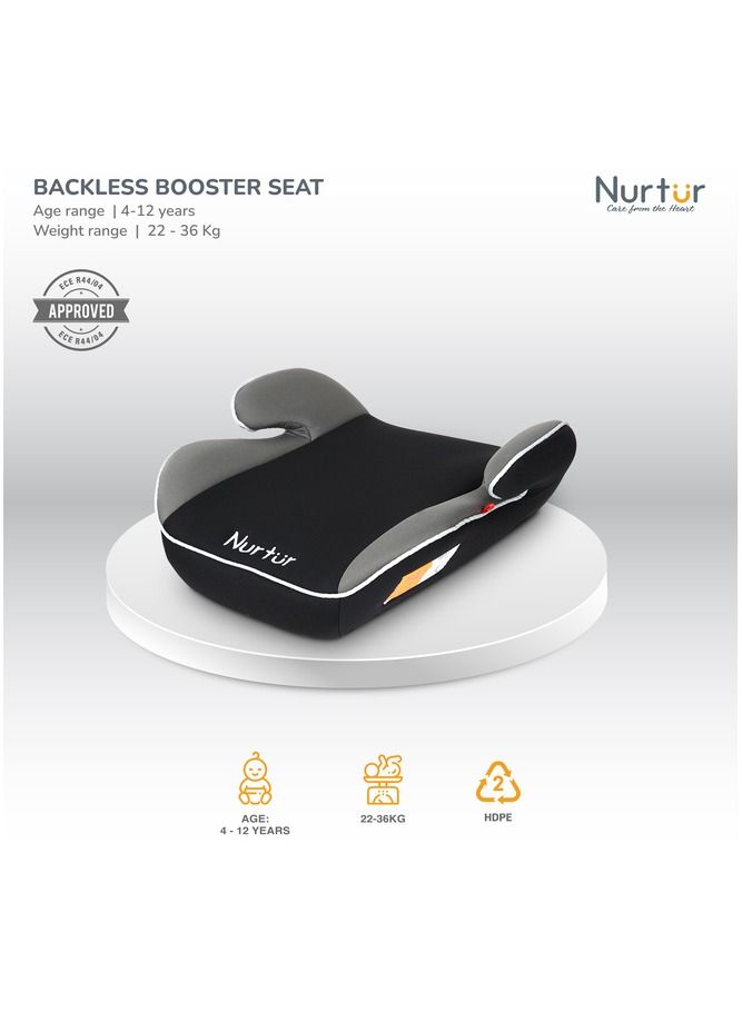 Nurtur Nova Kids Booster Seat  Arm Rest  Easy to Install  Universally Fit Wide Cushioned Base  Official Nurtur Product - Image 2