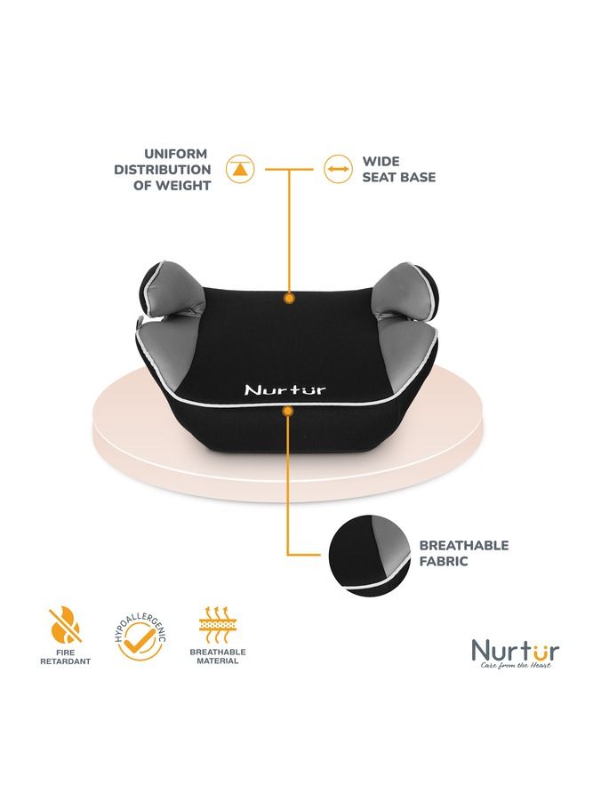 Nurtur Nova Kids Booster Seat  Arm Rest  Easy to Install  Universally Fit Wide Cushioned Base  Official Nurtur Product - Image 3