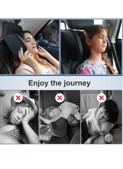 Hihonor Car Seat Headrest Pillow,Hard PVC Sleeping Neck Pillow,Auto Adjustable Angle Shockproof Car Sleeping Cushion and Neck Pillow,for Kids Adults  - Image 3