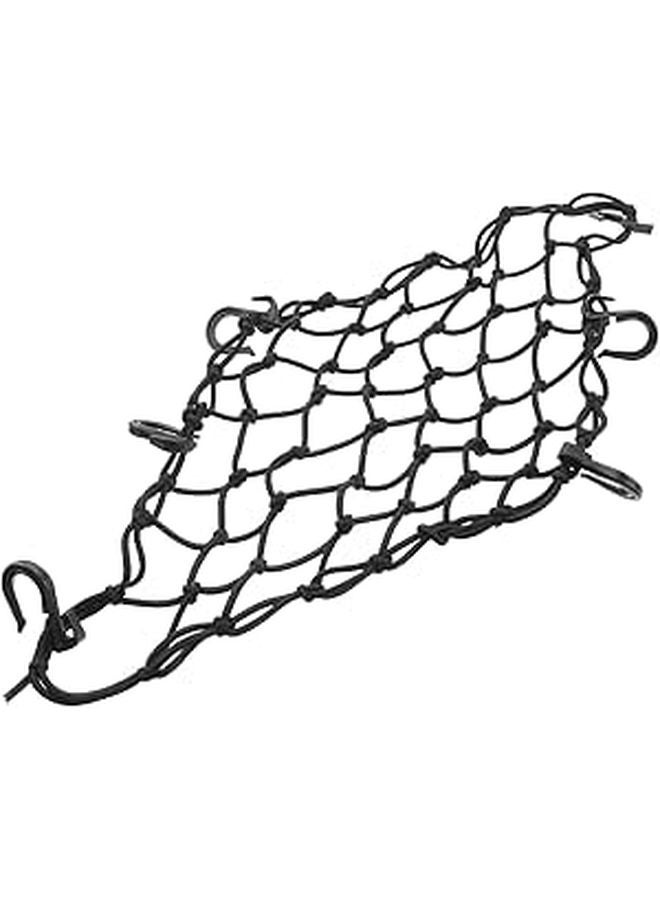 Heavy Duty 40cm X 40cm Adjustable Bungee Cargo Net With 6 Hooks For Car Truck SUV Motorcycle Storage - Image 1