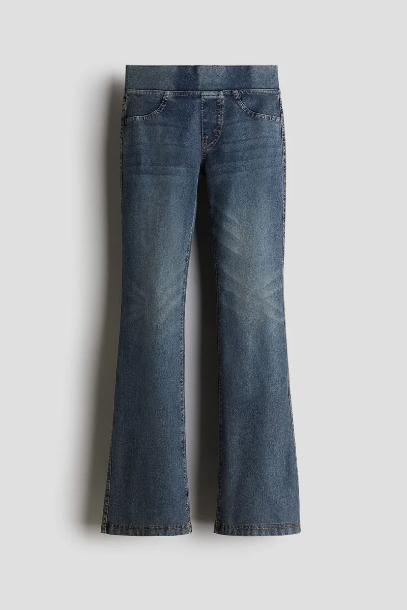 اتش اند ام Flared jersey trousers
