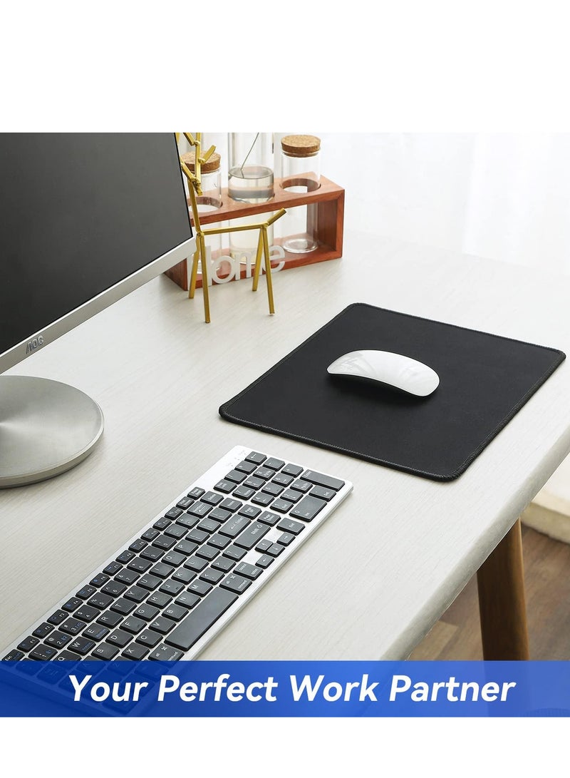 3 Packs Mouse Pad with Stitched Edge, Ultra-Smooth Surface Mouse Pads with Anti-Slip Rubber Base, Washable, Waterproof & Soft Mouse Pads for Computers, Laptop, PC, Office & Home  - Image 4
