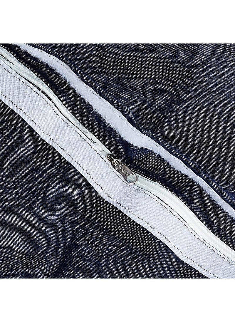 caddyFull caddyFull XXXL Bean Bags with Beans Dark Blue Denim  - Image 4