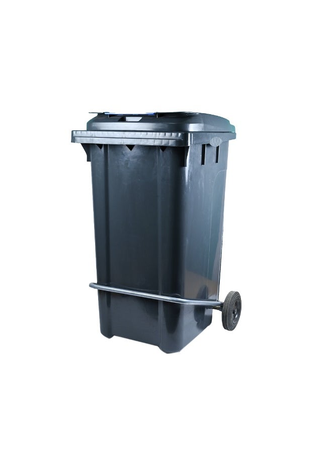 Ethic Solutions Eco-Friendly Pedal Waste Bin – Dark Gray - 240L – Heavy-Duty Recycled Plastic 