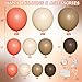 MEBAY Dusty Orange and Brown Balloon Arch Kit 166Pcs Burnt Orange Camel Chocolate Brown Nude Balloons Garland for Boho Thanksgiving Autumn Baby Shower Fall Birthday Decorations - Image 4