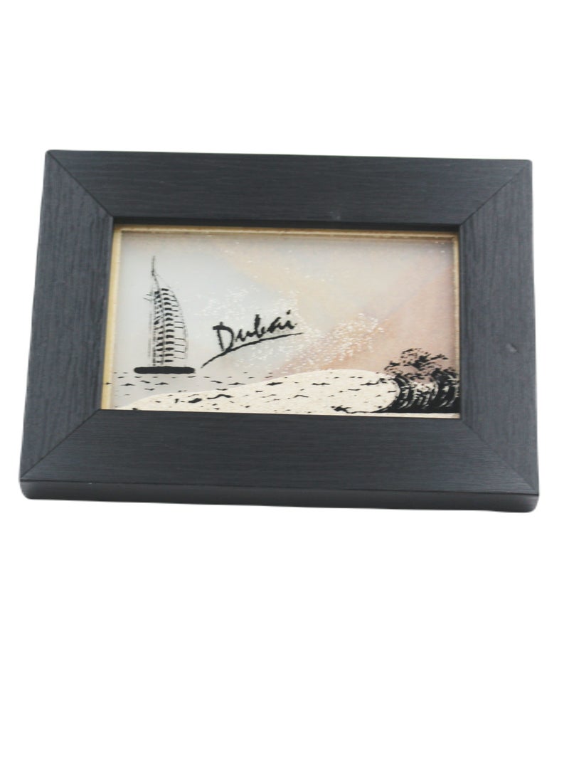 Antique Museum Seven Different Type Special Sand In Frame 