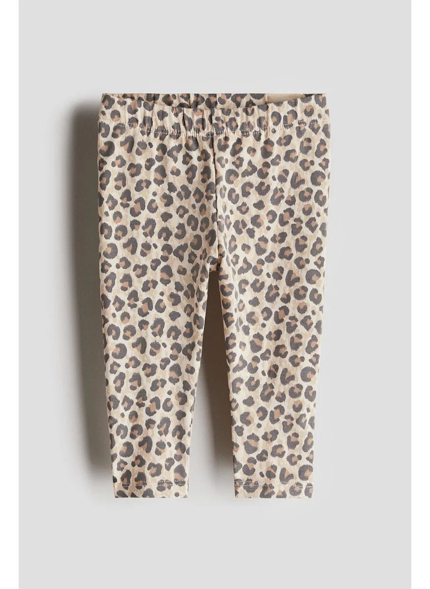 H&M Printed Cotton Leggings