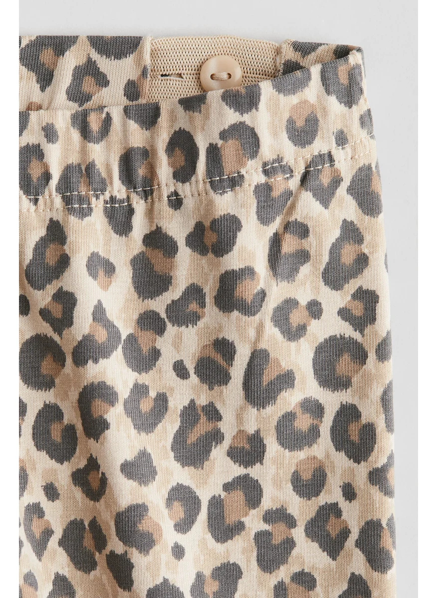 H&M Printed Cotton Leggings
