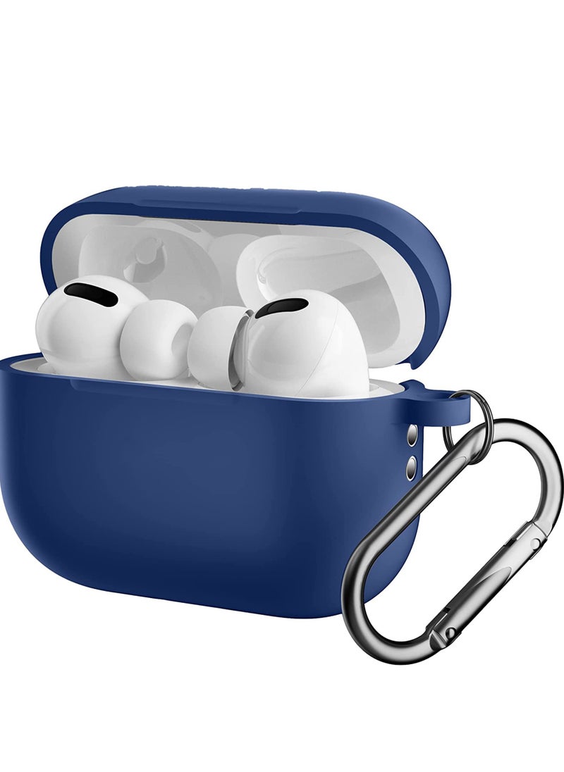 Protective Silicone Case Cover for Airpods Pro 2 2022 Generation (Navy Blue)
