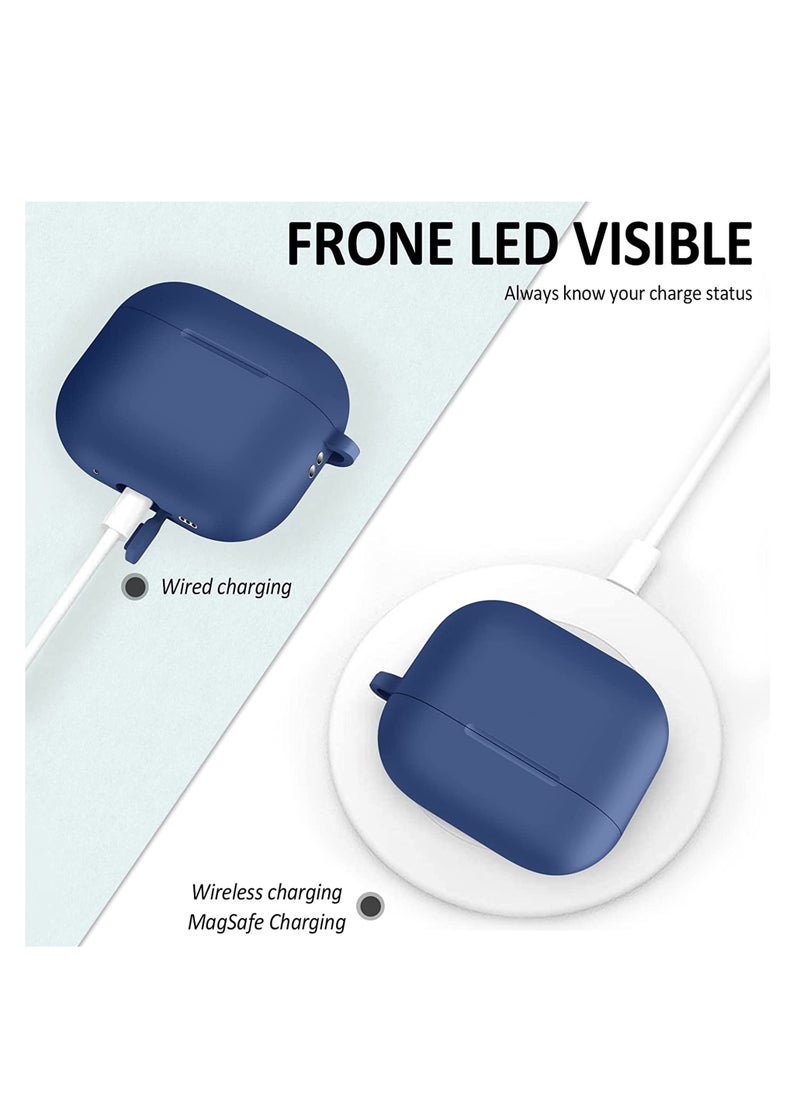 Protective Silicone Case Cover for Airpods Pro 2 2022 Generation (Navy Blue)