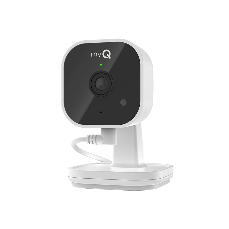 Chamberlain myQ Indoor Plug-in Security Camera Gen 2 â€“ 2K Smart Wi-Fi Camera with Night Vision, Baby and Pet Monitor, Motion Detection and Alerts, 2-Way Audio & App Control - Image 1