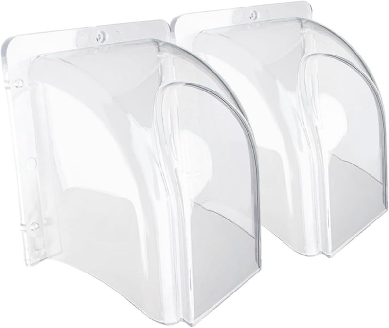 2pcs Waterproof Access Control Machine Covers Doorbell Switch Rain Protection for Attendance and Fingerprint Machines Outdoor Weatherproof Design - Image 1