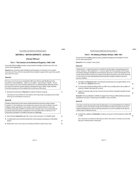 National 5 History: Preparation and Support for SQA Exams