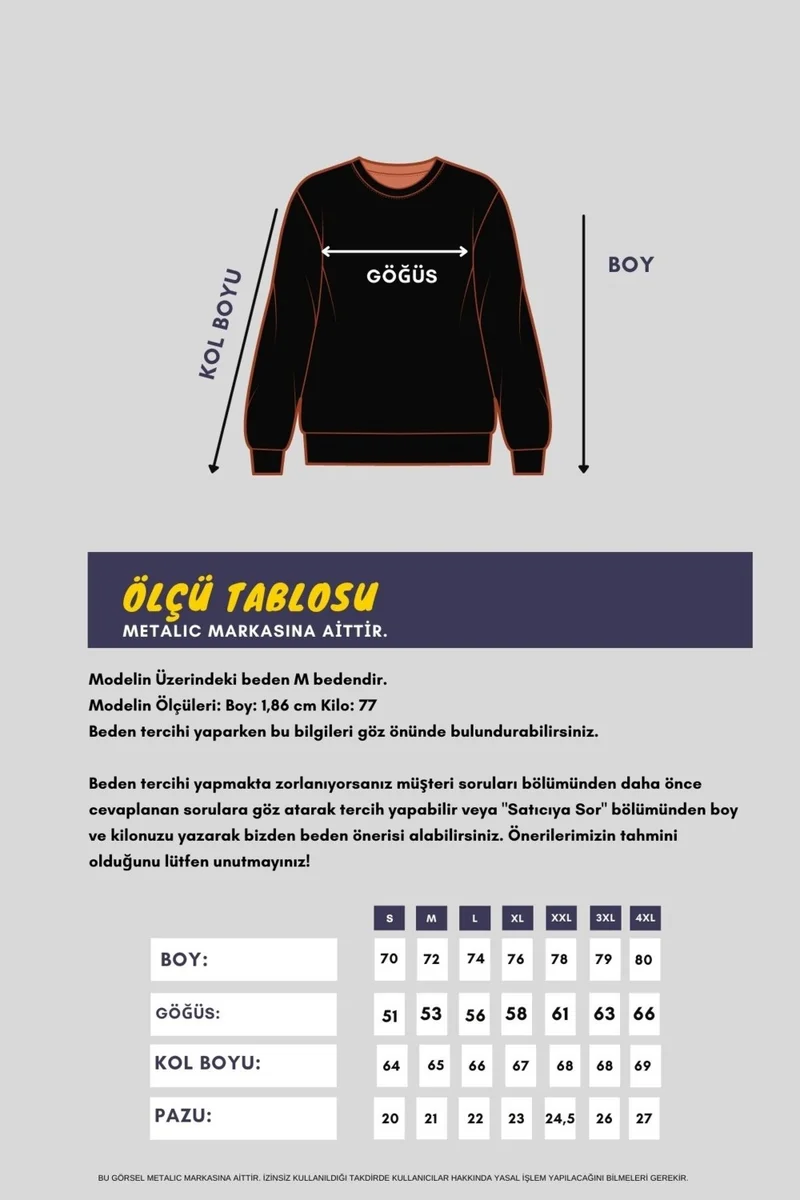 mmetalic Men's Petrol Double Crew Neck Standard Relaxed Cut Sweatshirt