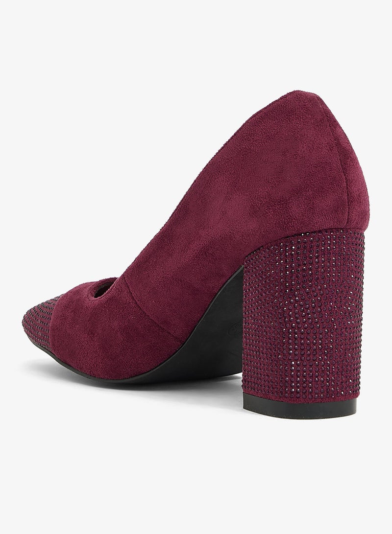 سبوت أون حذاء بكعب عالٍ مربع - Image 3