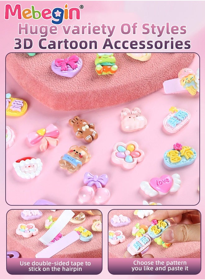 MEBEGIN Girls DIY Jewelry Kit with 1540 Colorful Beads, Rings, Ear Clips, Hair Clips and Rich Accessaries, Complete Hairslide Bracelet Making Kit, Perfect Jewelry Making Kit with Elegant Packaging, Girl Crafts for Imagination Self-expression and Inspires Creativity, Ideal Gift for Girls  - Image 5
