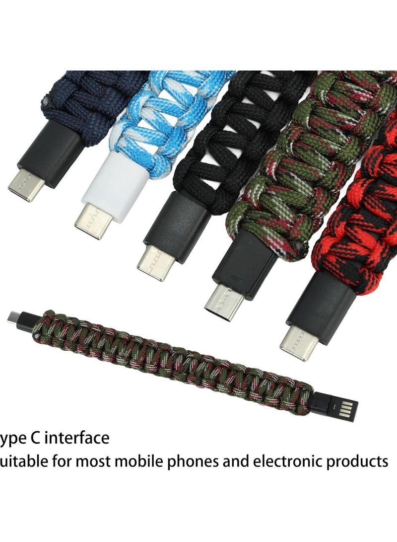 GGOOT Type C Charging Cable Bracelet, Practical 5Pcs Charger Bracelet for Electronic Products - Image 5