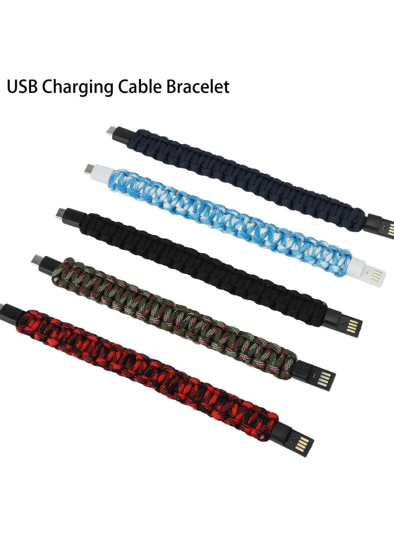 GGOOT Type C Charging Cable Bracelet, Practical 5Pcs Charger Bracelet for Electronic Products - Image 4