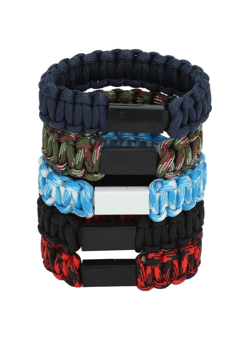 GGOOT Type C Charging Cable Bracelet, Practical 5Pcs Charger Bracelet for Electronic Products - Image 1