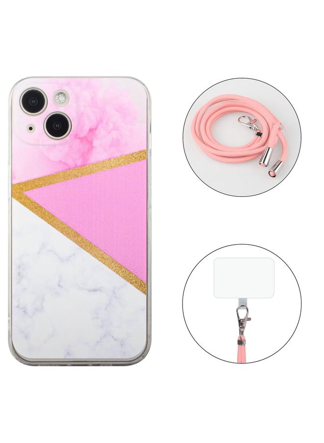 اس-توب جراب لهاتف iPhone 14 مصنوع من مادة TPU بخياطة رخامية - Image 2