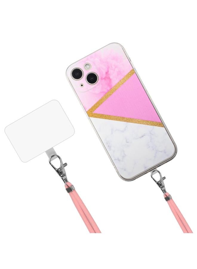 اس-توب جراب لهاتف iPhone 14 مصنوع من مادة TPU بخياطة رخامية - Image 3