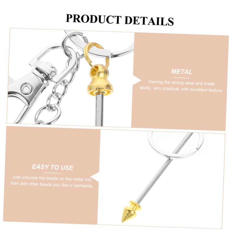 Beadable Keychain Bar 8pcs for Crafts Lightweight Backpacks Handbags Creative - Image 4