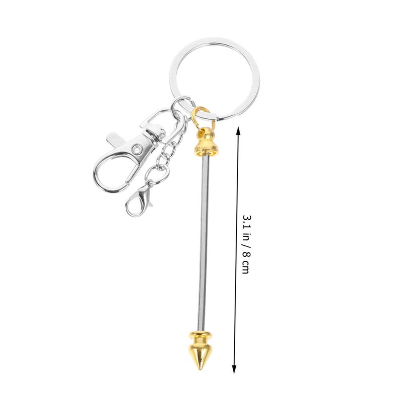 Beadable Keychain Bar 8pcs for Crafts Lightweight Backpacks Handbags Creative - Image 3