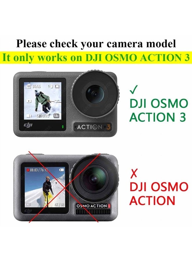 ULBTER Lens Screen Protector for DJI OSMO Action 3 Camera 【NOT Work with Frame】[2+2+2Pack], Tempered Glass Cover 0.3mm 9H Hardness Ultra-Clear Anti-Scrach Anti-Fingerprint Anti-Bubble - Image 3