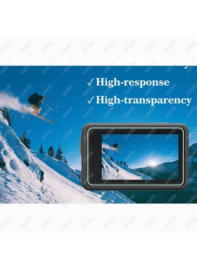 ULBTER Lens Screen Protector for DJI OSMO Action 3 Camera 【NOT Work with Frame】[2+2+2Pack], Tempered Glass Cover 0.3mm 9H Hardness Ultra-Clear Anti-Scrach Anti-Fingerprint Anti-Bubble - Image 5