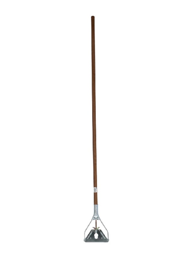 ACE Quick Change Long Wooden Mop Stick Brown and Silver 1 1/8 x 60 Inch 11830W(1020) - Image 1