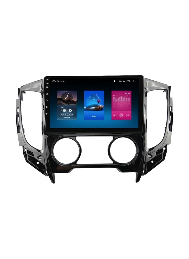 SHEZA STAR - Android Car Stereo for Mitsubishi L200 5 2015 2016 2017 2018 2019 2020 6GB RAM 128GB ROM 9 Inch Support SIM Card, Apple Carplay, MirrorLink WiFi BT, IPS Touch Screen with AHD Camera Included - Image 1