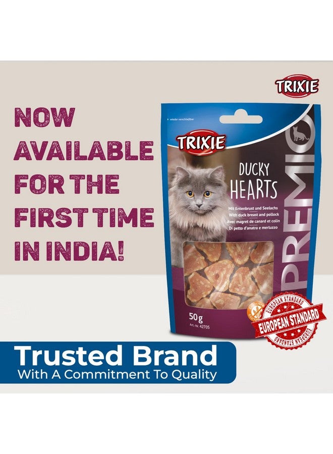 Trixie Cat Treat Combo Of Premio Duck Filet Bites And Premio Ducky Hearts, Nutrient Rich Treats For Cats, Suitable For All Breeds - (Pack Of 2) - Image 5