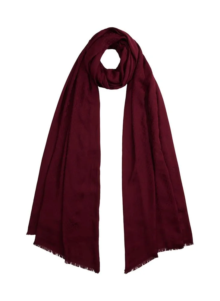 TOMMY HILFIGER TH Monogram Frayed Scarf