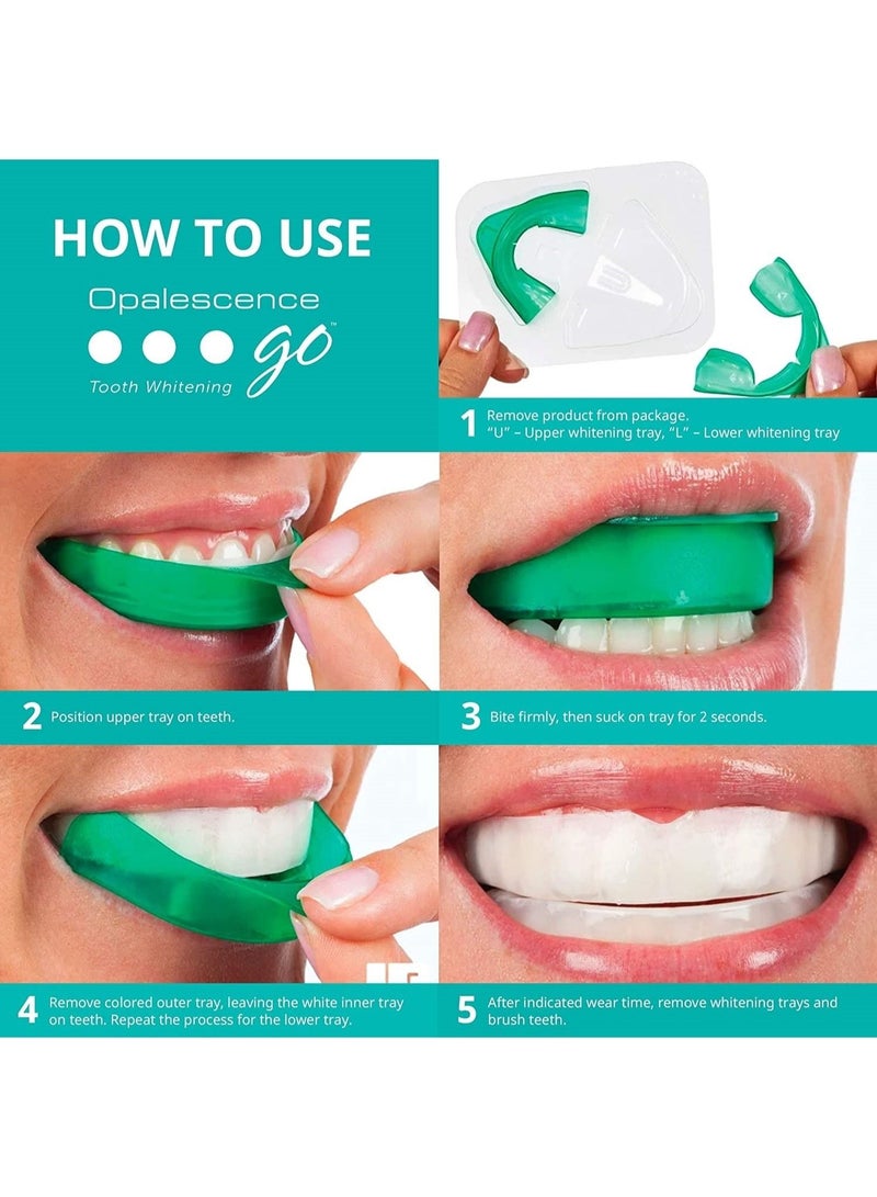 أوبال سنس شرائح تبييض الاسنان اوبالسنس , لتبييض الاسنان , نكهة النعناع , تركيز 10 % عدد 10 - Image 2